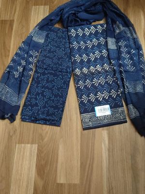 Cotton Suit Chiffon Dupatta